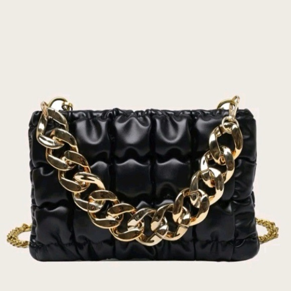 Gold Chain Clutch Bag - Picture 1 of 4